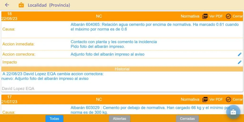 Demostración de la app EQA Laboratorios